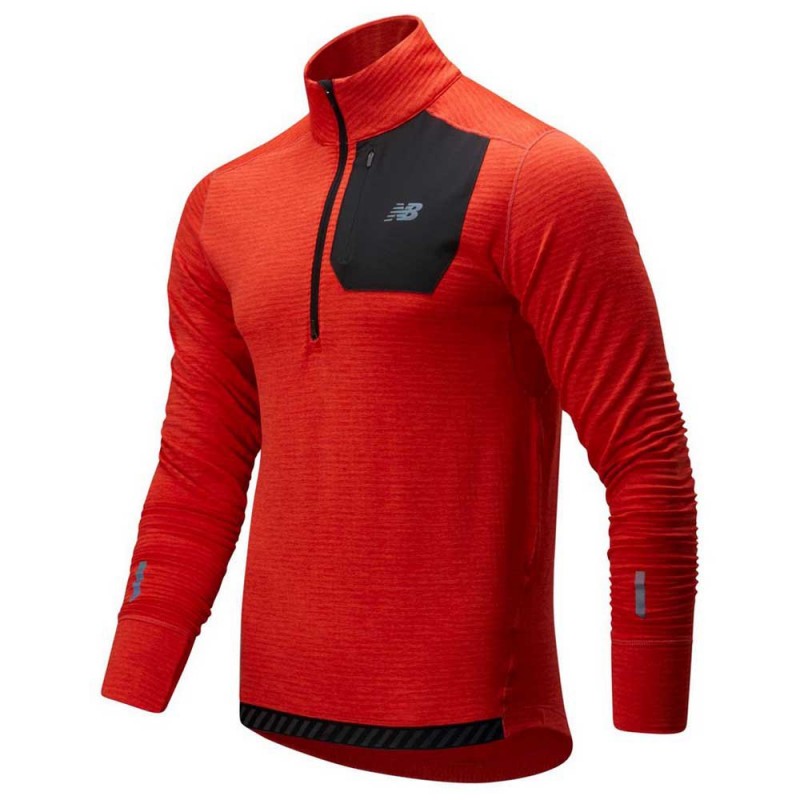 new balance impact run grid back half zip