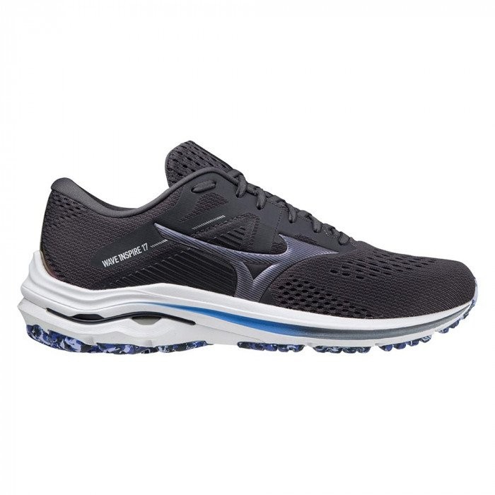 CHAUSSURES MIZUNO WAVE INSPIRE 17 BLACKENED PEARL VIOLET BLUE POUR HOMMES Outlet Running Planet Geneve