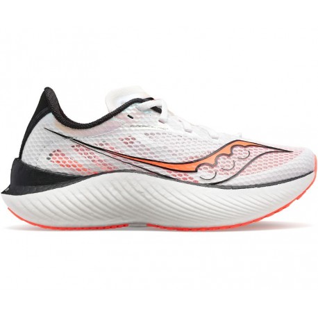 SAUCONY ENDORPHIN PRO 3 WHITE/BLACK/VIZIRED FOR MEN'S