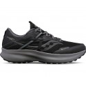 CHAUSSURES SAUCONY RIDE 15 TR GTX BLACK/CHARCOAL POUR HOMMES