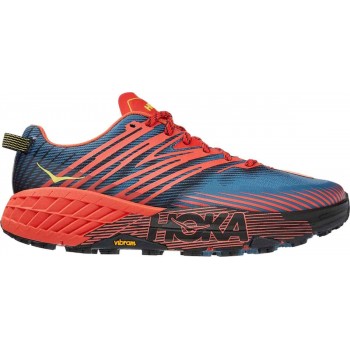 CHAUSSURES HOKA SPEEDGOAT 4 VERSION LARGE FIESTA/PROVINCIAL BLUE POUR HOMMES