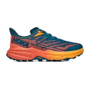 CHAUSSURES HOKA SPEEDGOAT 5 VERSION LARGE BLUE CORAL/CAMELLIA POUR FEMMES