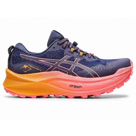 CHAUSSURES ASICS GEL TRABUCO MAX 2 MIDNIGHT/PAPAYA POUR FEMMES