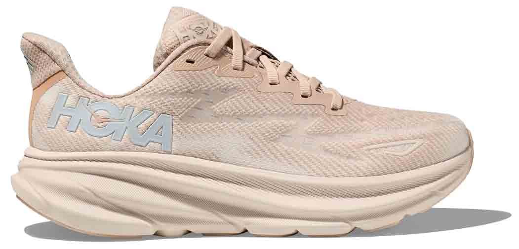 CHAUSSURES HOKA ONE ONE CLIFTON 9 SHIFTING SAND EGGNOG POUR FEMMES