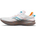 CHAUSSURES SAUCONY KINVARA 14 WHITE/GRAVEL POUR HOMMES