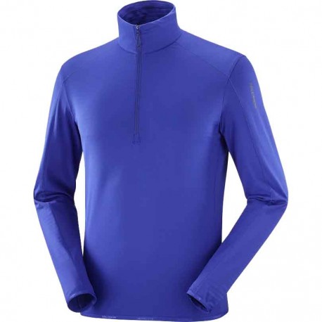 SALOMON ESSENTIAL LIGHTWARM HALF ZIP MIDLAYER FOR MEN'S