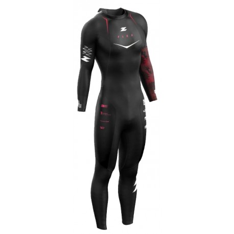 COMBINAISON ZEROD FLEX BLACK/RED POUR HOMMES