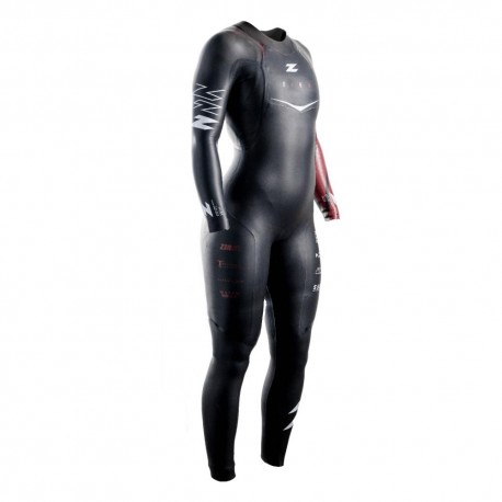 ZEROD FLEX WETSUIT BLACK/RED FOR WOMEN'S