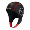 ZONE3 NEOPRENE SWIM CAP BLACK/RED UNISEX