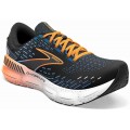 CHAUSSURES BROOKS GLYCERIN GTS 20 BLACK/CLASSIC BLUE/ORANGE POUR HOMMES