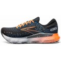 CHAUSSURES BROOKS GLYCERIN GTS 20 BLACK/CLASSIC BLUE/ORANGE POUR HOMMES