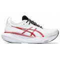 ASICS GEL NIMBUS 25 WHITE/CLASSIC RED FOR MEN'S