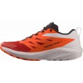 SALOMON SENSE RIDE 5 LUNAR ROCK/SHOKING ORANGE/FIERY RED FOR MEN'S