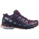 CHAUSSURES SALOMON XA PRO 3D V8 WINE TESTING/NIGHT SKY/ALMOND CREAM POUR FEMMES