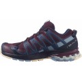 CHAUSSURES SALOMON XA PRO 3D V8 WINE TESTING/NIGHT SKY/ALMOND CREAM POUR FEMMES