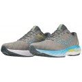 MIZUNO WAVE INSPIRE 19 GRAY/JBLUE/BOLT2NEON FOR MEN'S