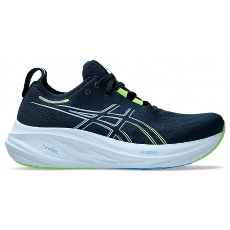 ASICS GEL NIMBUS 26 FRENCH BLUE/ELECTRIC LIME FOR MEN'S