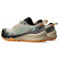 CHAUSSURES ASICS GEL TRABUCO 12 FEATHER GREY/DARK MINT POUR HOMMES