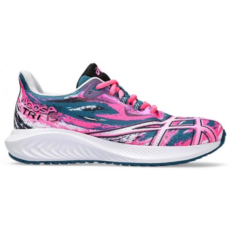 CHAUSSURES ASICS GEL NOOSA TRI 15 GS HOT PINK/LILAC HINT POUR FILLES