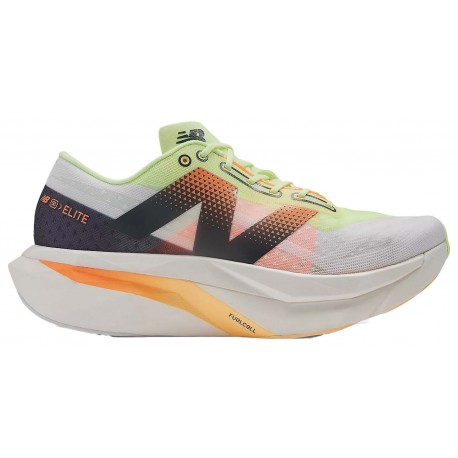 CHAUSSURES NEW BALANCE FUELCELL SUPERCOMP ELITE V4 WHITE/BLEACHED LIME GLO/MANGO POUR HOMMES