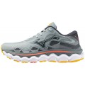 CHAUSSURES MIZUNO WAVE HORIZON 7 GRAY MIST/WHITE/HOT CORAL POUR FEMMES