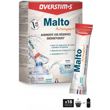 BOISSON OVERSTIMS MALTO ANTIOXYDANT EN SACHET