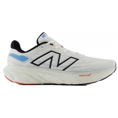 CHAUSSURES NEW BALANCE 1080 V13 WHITE/BLACK/COASTAL BLUE POUR HOMMES