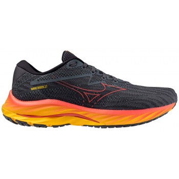 MIZUNO WAVE RIDER 27 TURBULENCE/CAYENNE/CITRUS FOR MEN'S