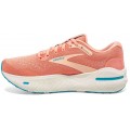 BROOKS GHOST MAX PAPAYA/APRICOT/BLUE FOR WOMEN'S