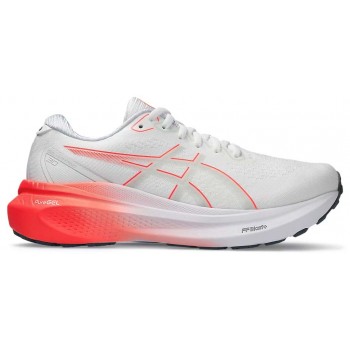 CHAUSSURES ASICS GEL KAYANO 30 WHITE/SUNRISE RED POUR FEMMES