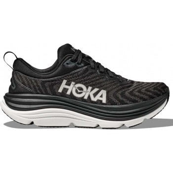 CHAUSSURES HOKA GAVIOTA 5 VERSION LARGE BLACK/WHITE POUR HOMMES