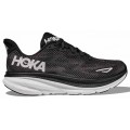 HOKA CLIFTON 9 WIDE BLACK/WHITE FOR WOMEN'S