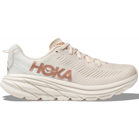 HOKA ONE ONE RINCON 3 EGGNOG/ROSE GOLD FOR WOMEN'S