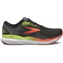 CHAUSSURES BROOKS GHOST 16 BLACK/MANDARIN RED/GREEN POUR HOMMES