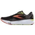CHAUSSURES BROOKS GHOST 16 BLACK/MANDARIN RED/GREEN POUR HOMMES