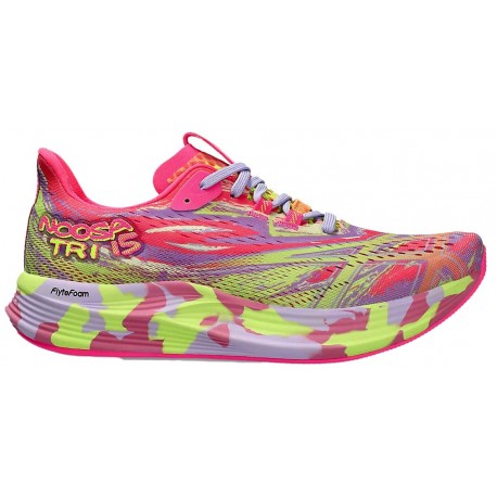 CHAUSSURES ASICS GEL NOOSA TRI 15 HOT PINK/SAFETY YELLOW POUR FEMMES