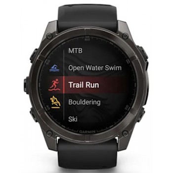 MONTRE GARMIN FENIX 8 51MM AMOLED SAPPHIRE CARBON GRAY DLC TI/BLK UNISEXE