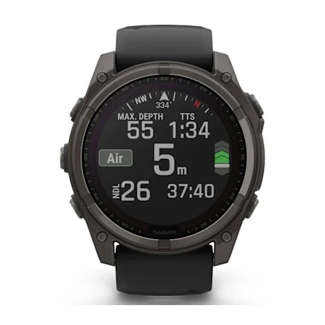 GARMIN FENIX 8 51MM SOLAR SAPPHIRE TITANE CARBON GRAY DLC UNISEX