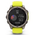 GARMIN FENIX 8 47MM SOLAR SAPPHIRE TITANIUM YELLOW/GRAPHITE UNISEX