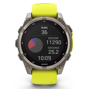 GARMIN FENIX 8 47MM SOLAR SAPPHIRE TITANIUM YELLOW/GRAPHITE UNISEX