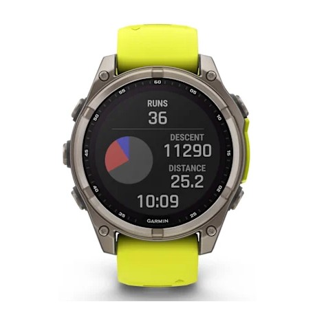 GARMIN FENIX 8 47MM SOLAR SAPPHIRE TITANIUM YELLOW/GRAPHITE UNISEX