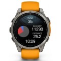 MONTRE GARMIN FENIX 8 47MM AMOLED SAPPHIRE TI/BARE/GRAPHITE/ORANGE UNISEXE