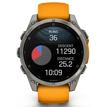 GARMIN FENIX 8 47MM AMOLED SAPPHIRE TI/BARE/GRAPHITE/ORANGE UNISEX