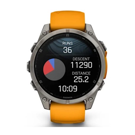 GARMIN FENIX 8 47MM AMOLED SAPPHIRE TI/BARE/GRAPHITE/ORANGE UNISEX