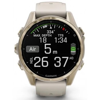 GARMIN FENIX 8 43MM AMOLED SAPPHIRE SOFT GOLD/FOG CRY/DARK SAND UNISEX