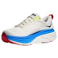 HOKA BONDI 8 BLANC/VIRTUAL BLUE FOR MEN'S