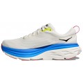 CHAUSSURES HOKA BONDI 8 BLANC/VIRTUAL BLUE POUR HOMMES