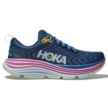 CHAUSSURES HOKA GAVIOTA 5 VERSION LARGE REAL TEAL/SHADOW POUR FEMMES