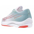 MIZUNO WAVE REBELLION SONIC 2 WHITE/CAYENNE/GRAY MIST FOR WOMEN'S