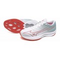 MIZUNO WAVE REBELLION SONIC 2 WHITE/CAYENNE/GRAY MIST FOR WOMEN'S